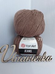YarnArt Jeans 71 svetlohnedá