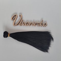Vlasy pro panenky černá