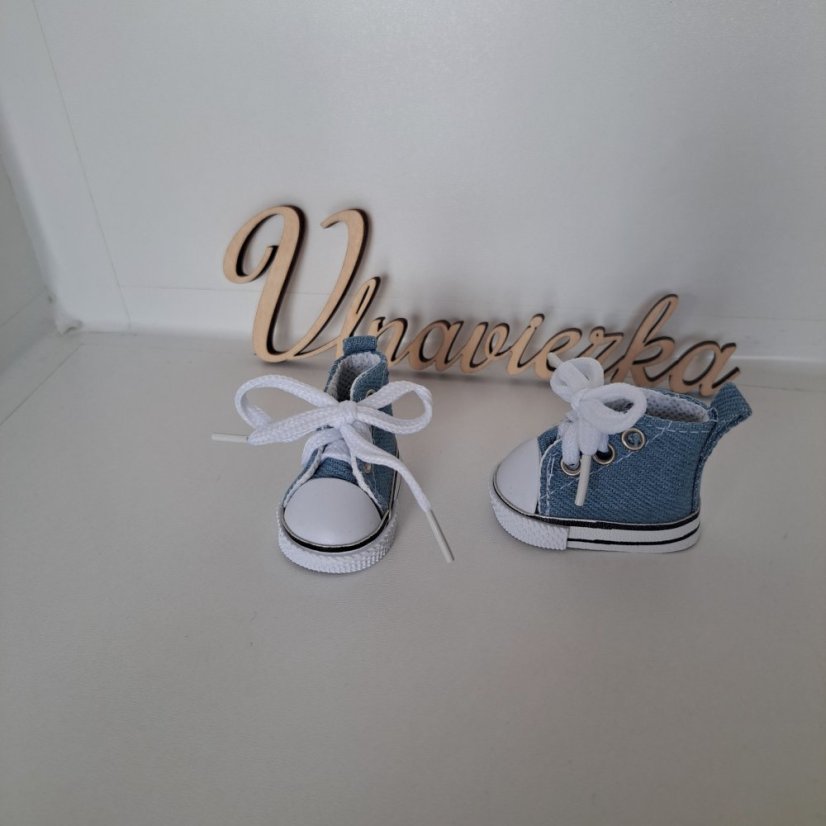 Boty pro panenku a zvířátka 5,5cm jeans