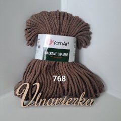 YarnArt Macrame Braided 768 hnedá
