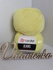 YarnArt Jeans  67 Žultá svetlá