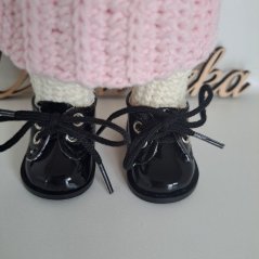 Boty pro panenku a zvířátka 5,5cm černá