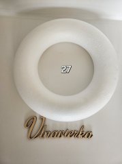 Polystyrenový věnec 27 cm