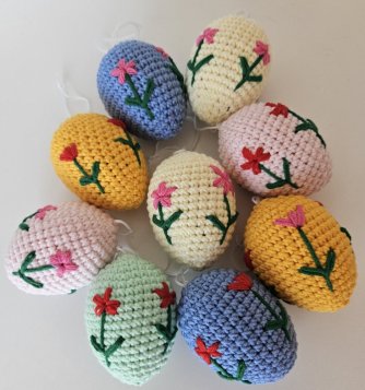 Hačkovane velkonočne vajička 6 cm