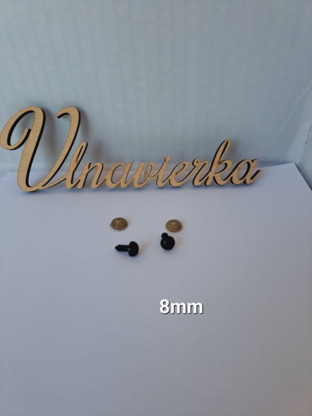 Černe Oči s Pojistkou 8mm
