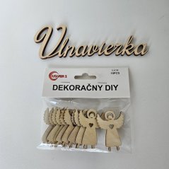 Drevená dekorace Anjel 5,5cm sada