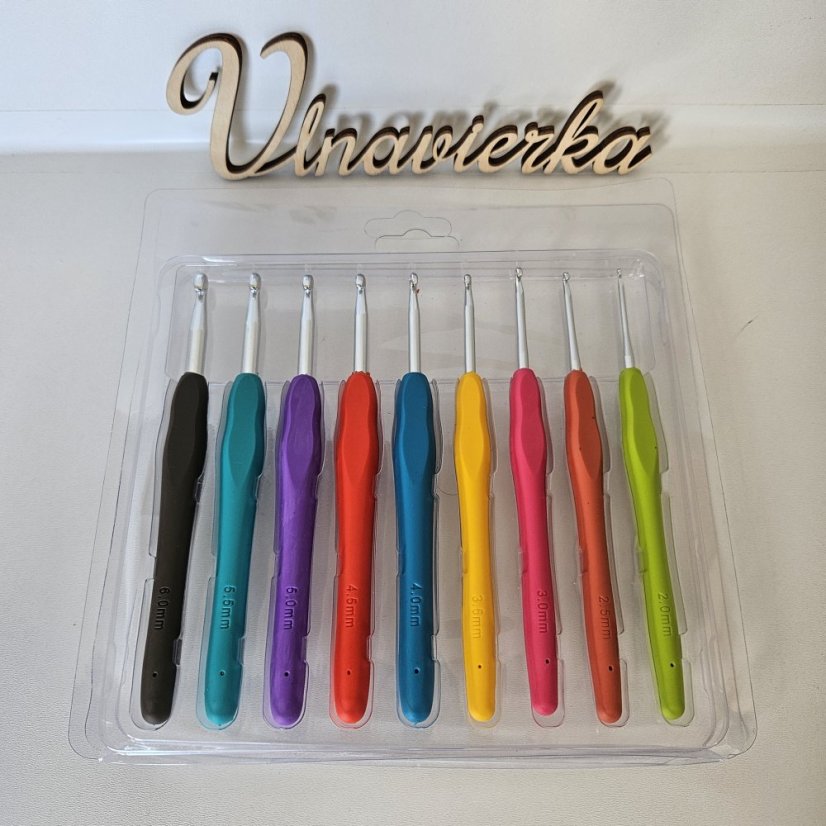 Háček se silikonovou rukojetí mix vel sada