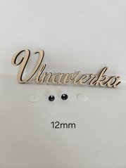 Bespečnostne pohyblivé oči 12mm