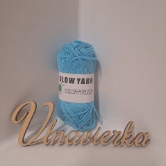 GLOW YARN příze svítící ve tmě GC493 modrá
