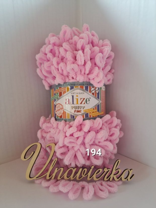 Alize Puffy Fine 194 ružová