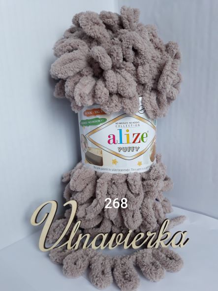 Alize Puffy 268 hnedá
