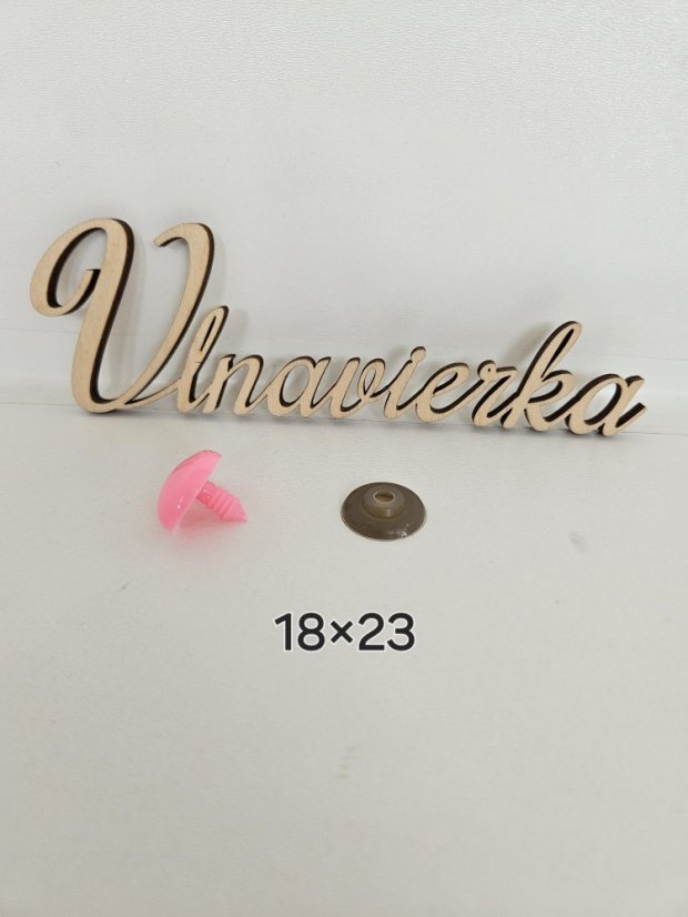 Nufak s pojistkou 18*23mm ružová