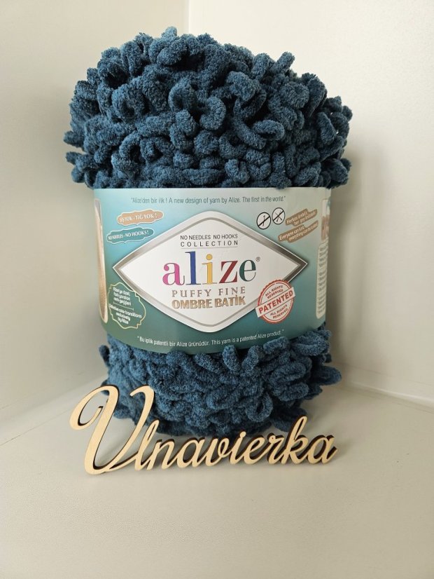 Alize Puffy Fine Ombre Batik 7263 petrolejová