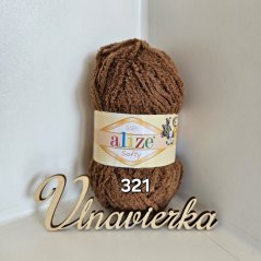 Alize softy 321 hnedá tmavá