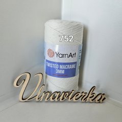 YarnArt Twisted Macrame 752 kremová 3mm