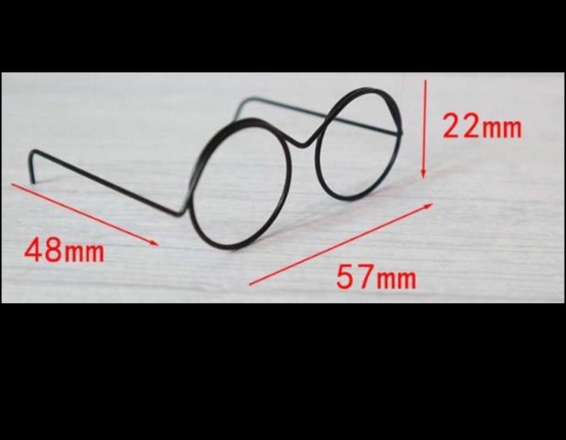 Drôtené okuliare 6 cm