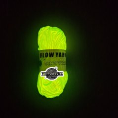 GLOW YARN příze svítící ve tmě G009 ružová