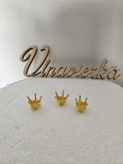 Kovová korunka na našitie / zapichnutie 14x15 mm