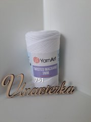 YarnArt Twisted Macrame 751 bila 3mm
