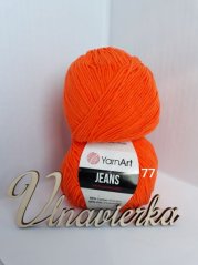 YarnArt Jeans 77 Oranžová