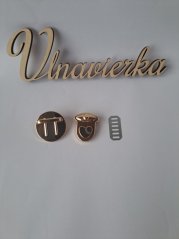 Zapinani na kabelku 30*32mm zlata