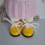 Topánky pre bábiku a zvieratká 5,5cm žltá