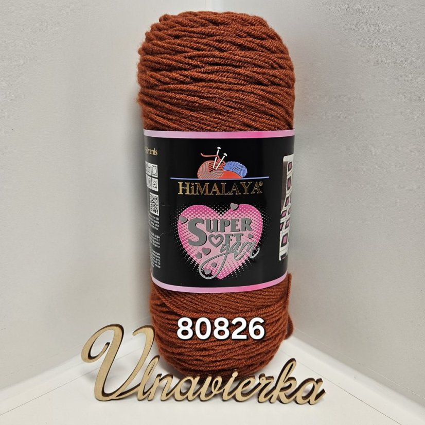 Himalaya Super Soft Yarn 80826 tehlová