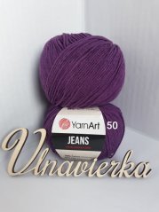 YarnArt Jeans 50 fialová tmavá