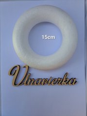 Polystyrenový věnec 15cm