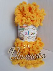 Alize Puffy 216 tmavo žltá