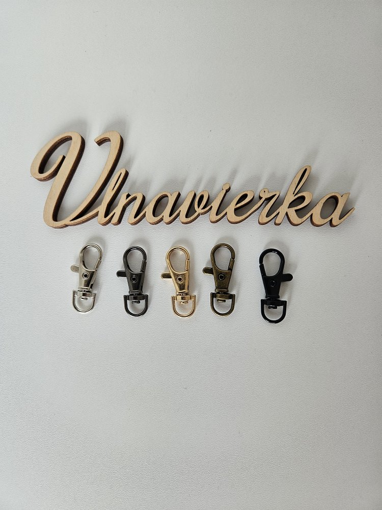 Kovová karabína s obrtlíkom prievlak 10 mm
