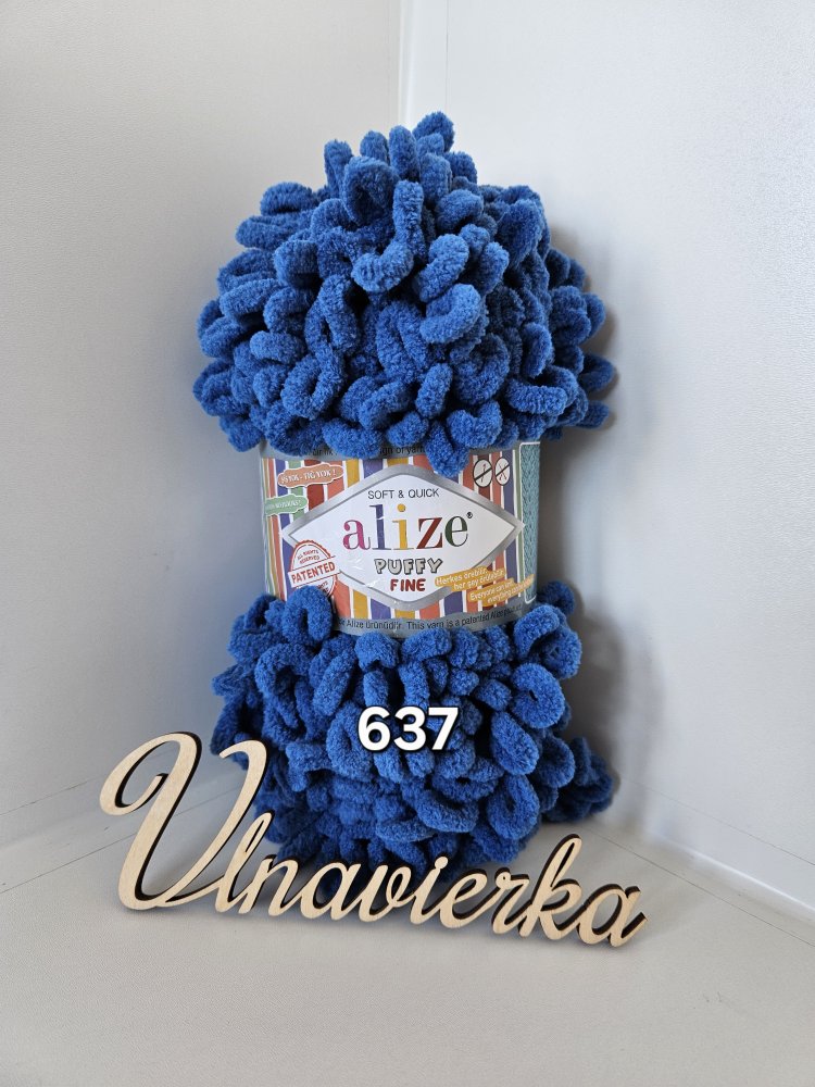 Alize Puffy Fine 637 modra